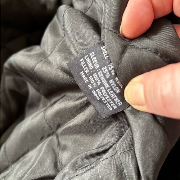 Vintage Leather and Wool Bomber Jacket - Picture 7 of 8